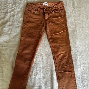 Paige Skyline Skinny Brown Jeans